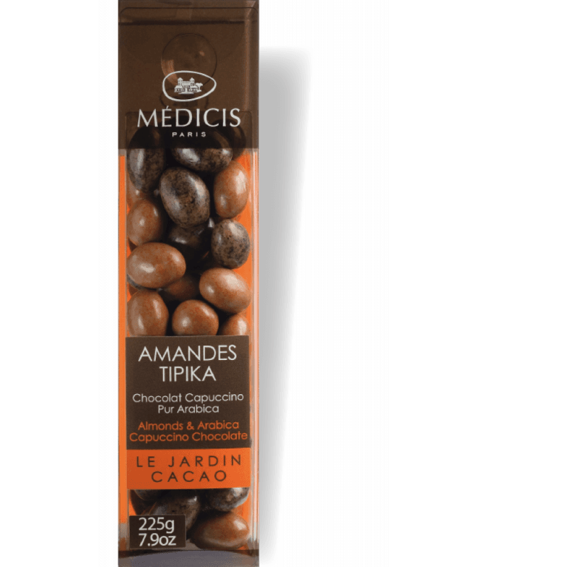 Migdale prajite invelite in ciocolata cu capuccino Arabica - Tipika Almonds | Medicis