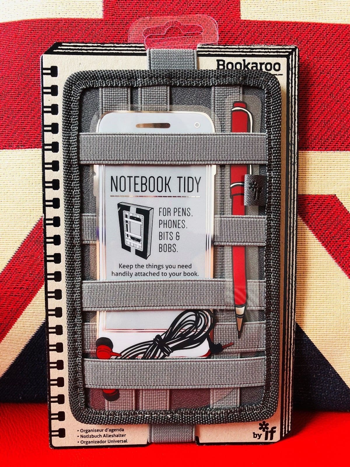 Suport elastic pentru carnet - Tidy - Charcoal | If (That Company Called)