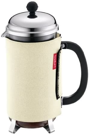 Husa pentru French Press - Nero Coffee Coat for Chambord Coffee Maker 1L, crem | Bodum