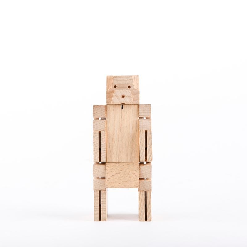 Jucarie din lemn - Square Bear Cub - Block Beasts | Kikkerland
