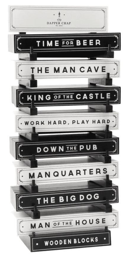 Dapper Chap Wooden Blocks - mai multe modele | CGB Giftware