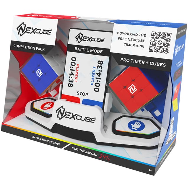 Set 2 cuburi - Nexcube Competition Pack - 2 cuburi 3x3 si un timer, speedcubing inclus | Moyu