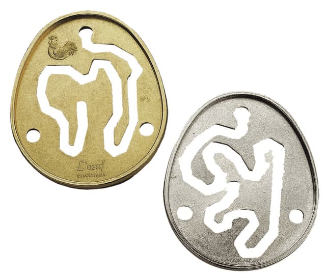 Puzzle - Huzzle Cast L'ouef silver / gold | Hanayama