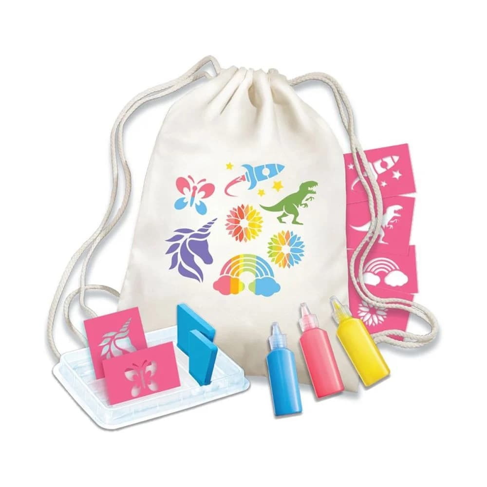 Kit creativ - KidzMaker - Imprimare cu sabloane pentru textile | 4M