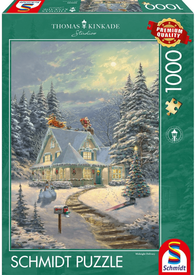 Puzzle 1000 piese - Thomas Kinkade - On Christmas Eve | Schmidt
