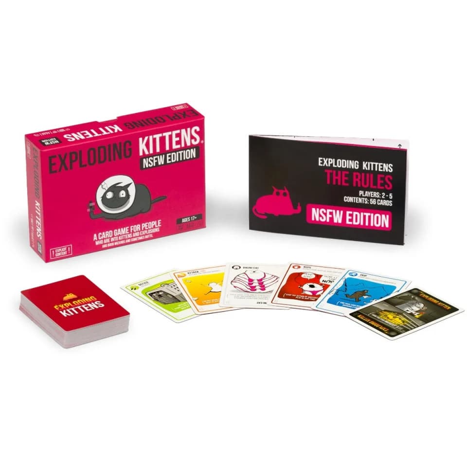 Joc de carti - Exploding Kittens - Pink Edition (editie adulti) | Exploding Kittens