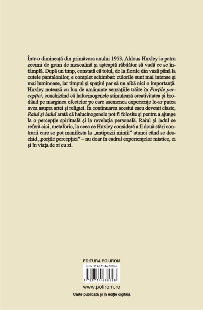 Portile perceptiei | Aldous Huxley