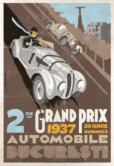 Poster - Grand Prix Bucuresti  | Atelier Trebo