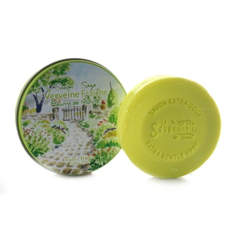 Sapun in cutie metalica, 100 g - Verveine Fraiche | La Savonnerie de Nyons