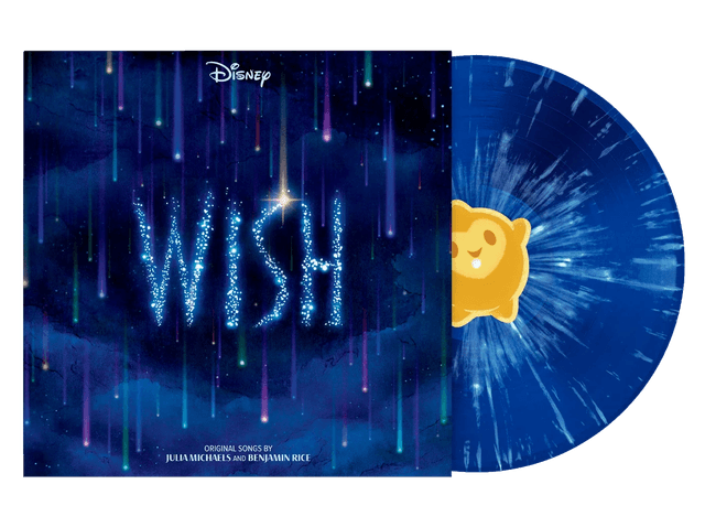 Wish - Soundtrack (Blue Splatter Vinyl, 45 RPM) | Ariana Debose, Chris Pine, Angelique Cabral, Julia Michaels