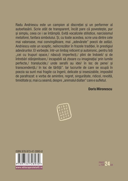 Animalul diafan | Radu Andriescu