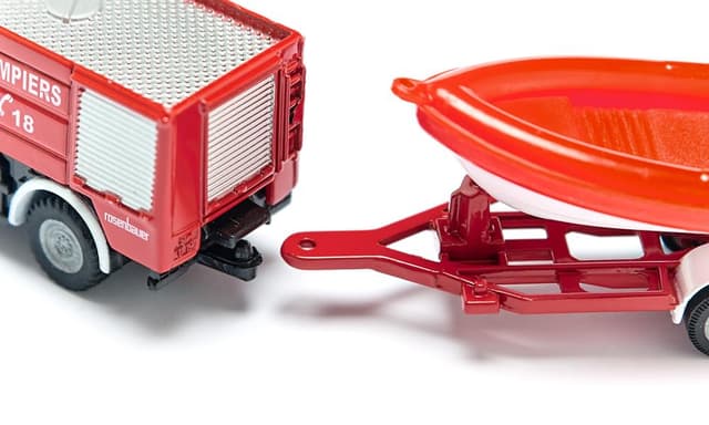 Jucarie - Fire engine with boat | Siku