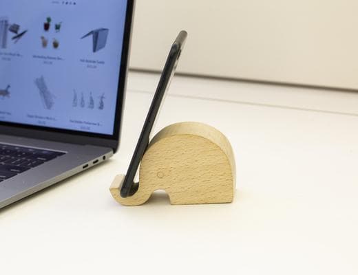 Suport pentru telefon - Elephant Beech Wood | Kikkerland