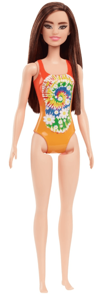Papusa - Barbie Satena cu costum de baie portocaliu | Mattel