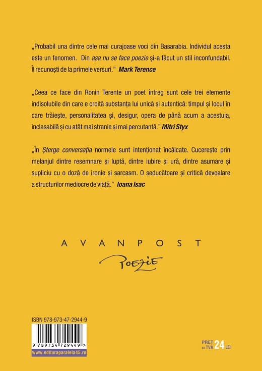 Sterge conversatia | Ronin Terente
