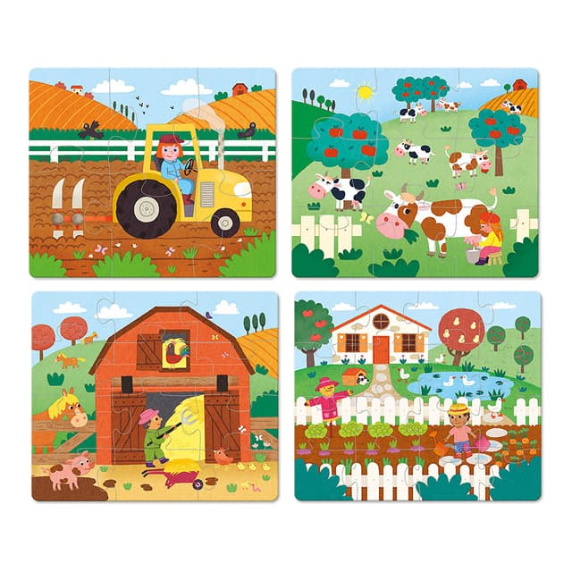 Puzzle educativ - Farm | Vilac