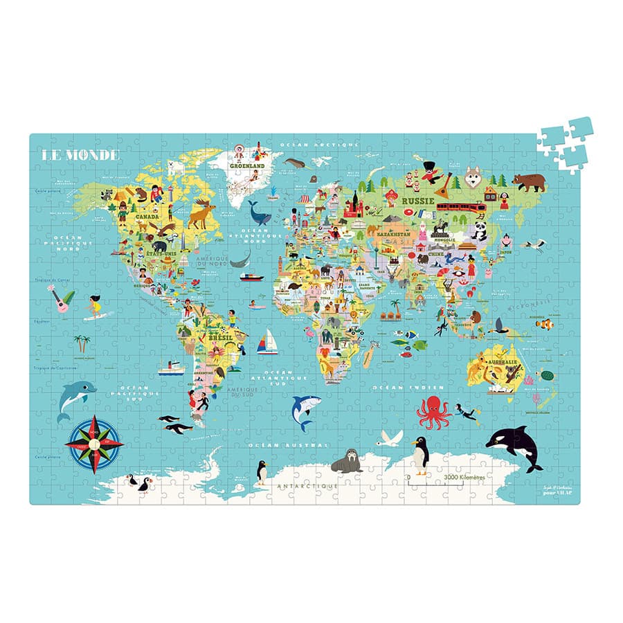 Puzzle 500 de piese - Monde | Vilac