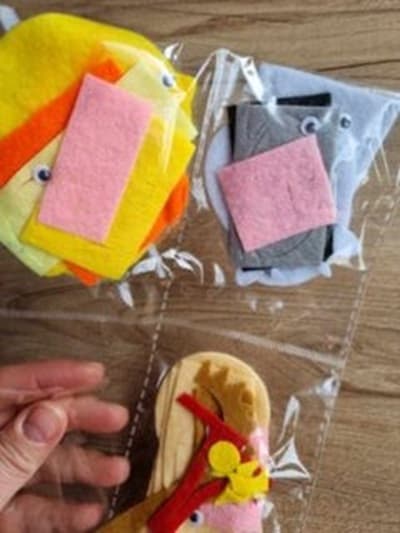 Marioneta pentru degete - Set creativ 4 animale | Wins Holland