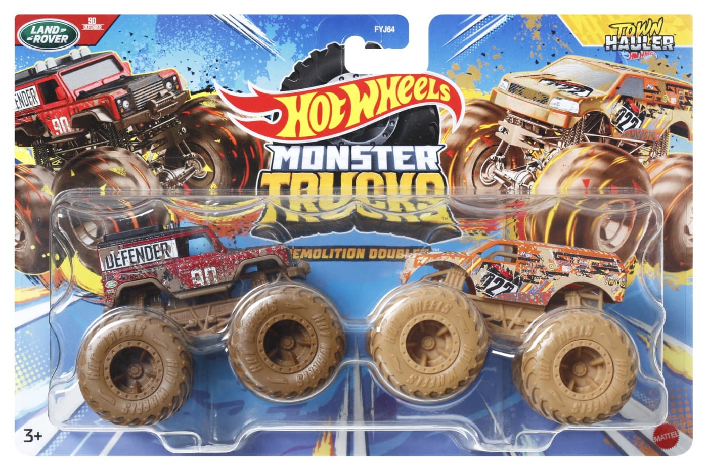 Set 2 Masini - Hot Wheels - Land Rover si Town Hauler | Mattel