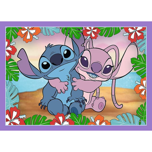 Puzzle 4 in 1 - Lilo & Stitch - Ziua fermecata | Trefl