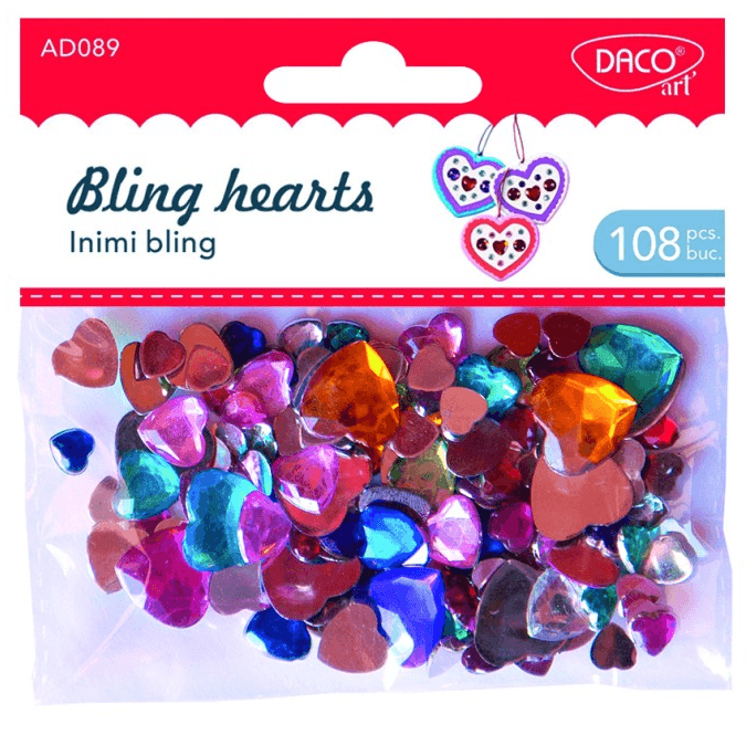 Accesorii craft - Inimi bling | Daco