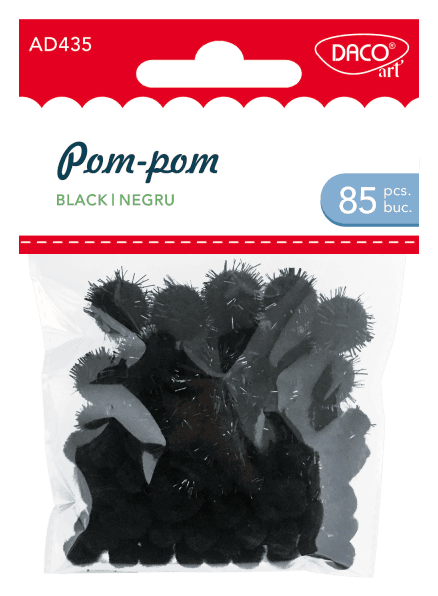 Accesorii craft - Pop-Pom - Negru | Daco
