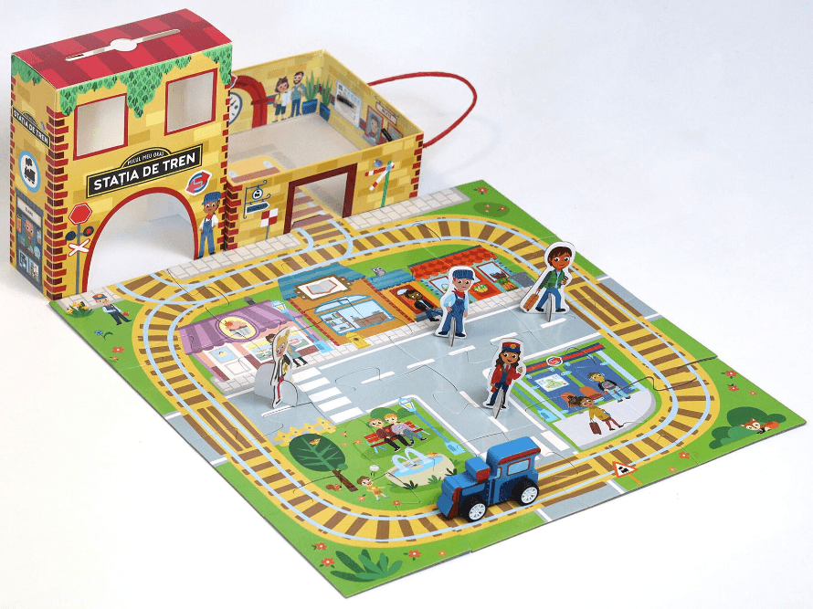 Joc interactiv - Micul meu oras: Statia de tren | Mimorello