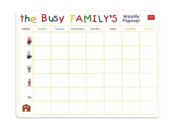 Tabla magnetica - Something To Remember - Busy Family | Legami