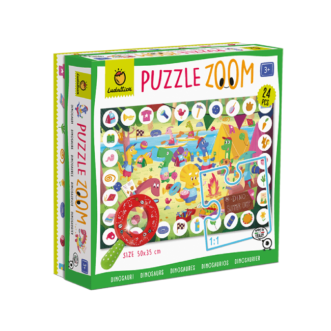 Puzzle 24 piese - Dinozauri | Ludattica