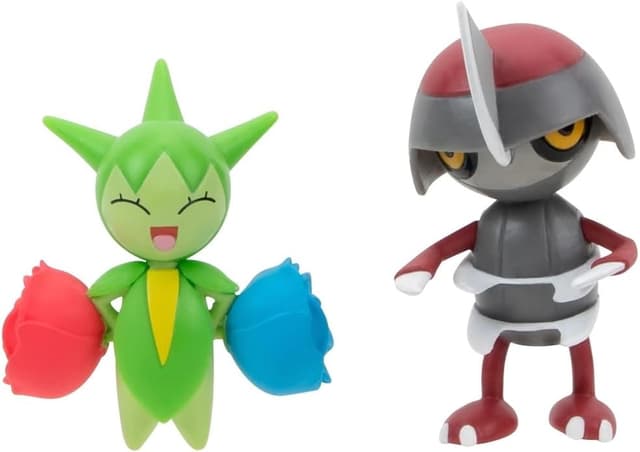 Set 2 figurine - Pokemon: Roselia & Pawniard | Jazwares