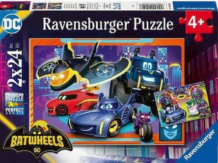 Puzzle 2X24 piese - Batwheels | Ravensburger