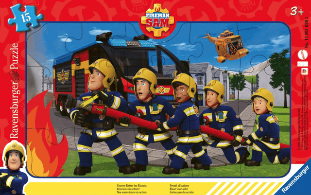 Puzzle tip rama - Pompierul Sam | Ravensburger