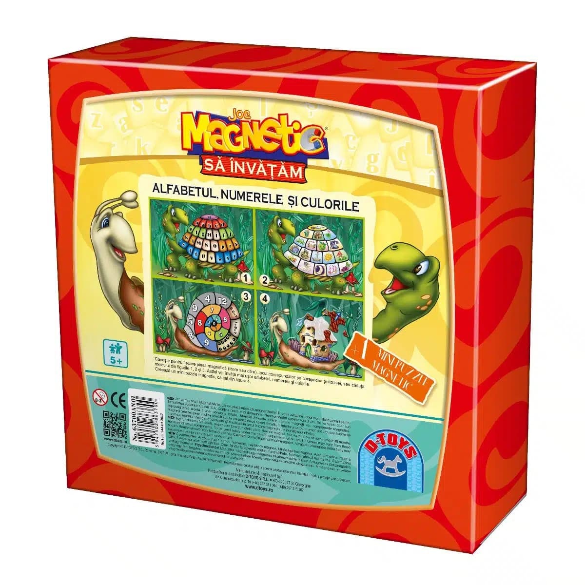 Puzzle educativ - Sa invatam alfabetul, numerele si culorile | D-Toys
