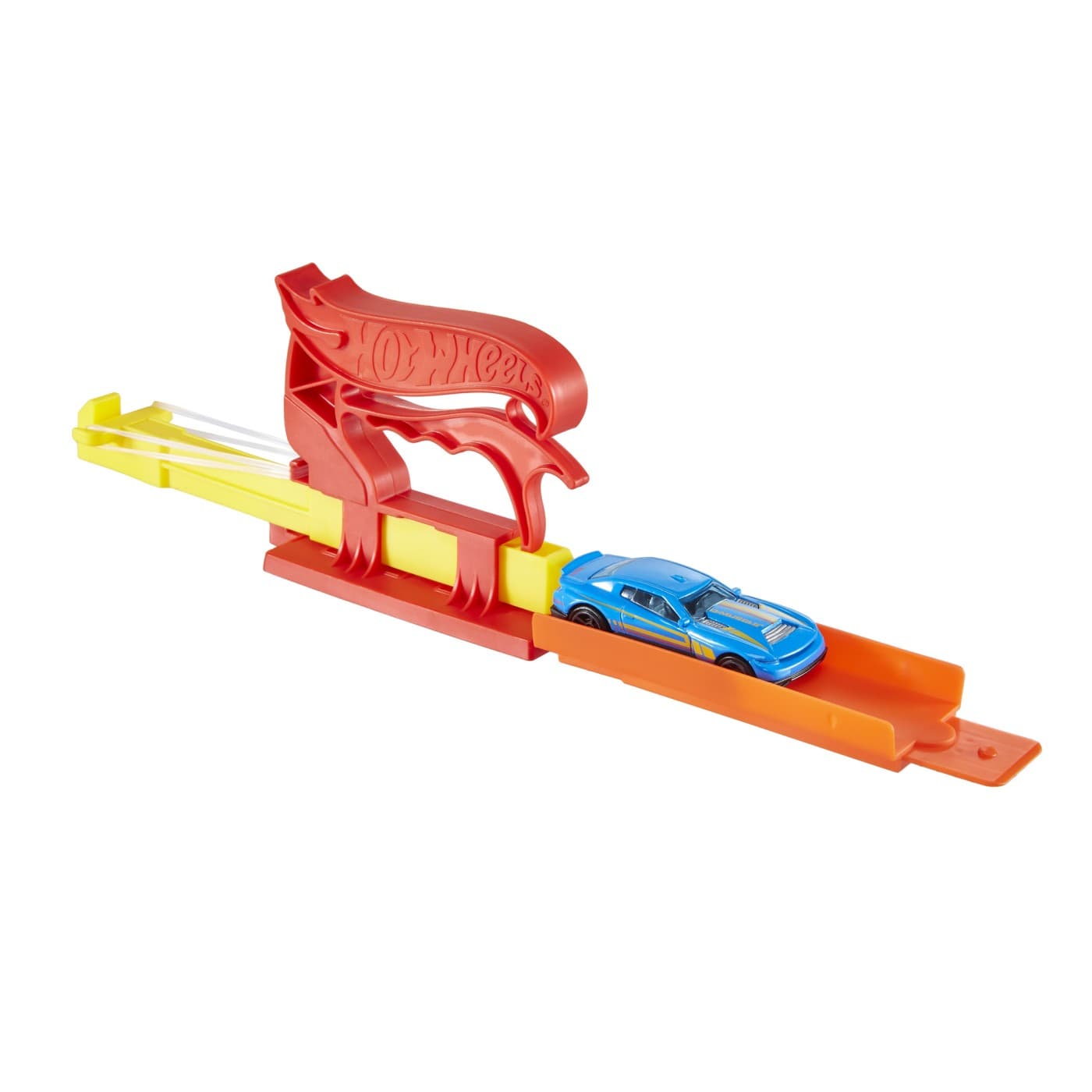Set de joaca - Hot Wheels - Lansator portabil si masinuta - Rosu | Mattel