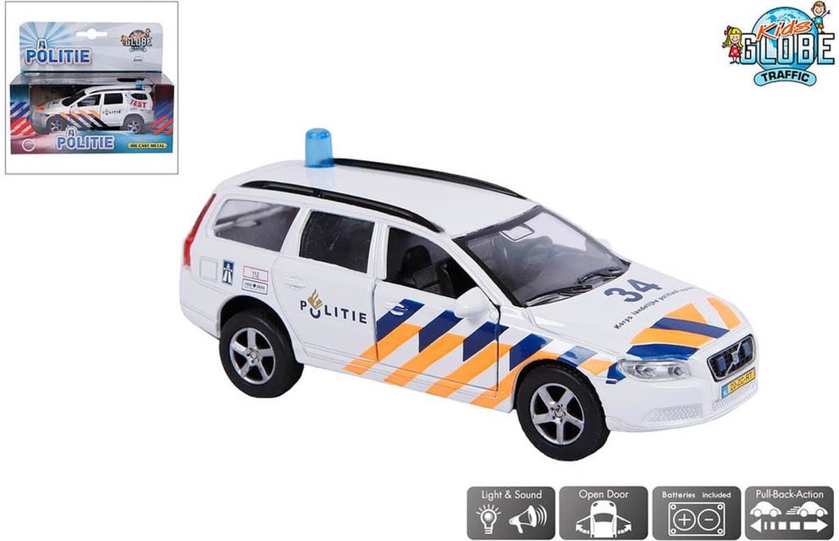 Masina de politie - Volvo V70 cu lumini si sunete | Kids Globe