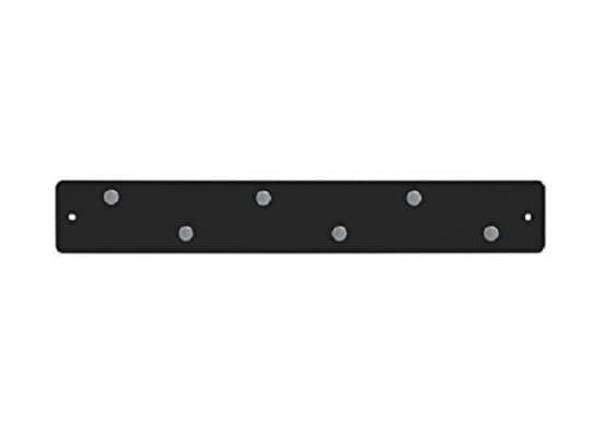 Magnet - Mini magnetic strip with 6 magnets, black, 5x35 cm | Three by Three
