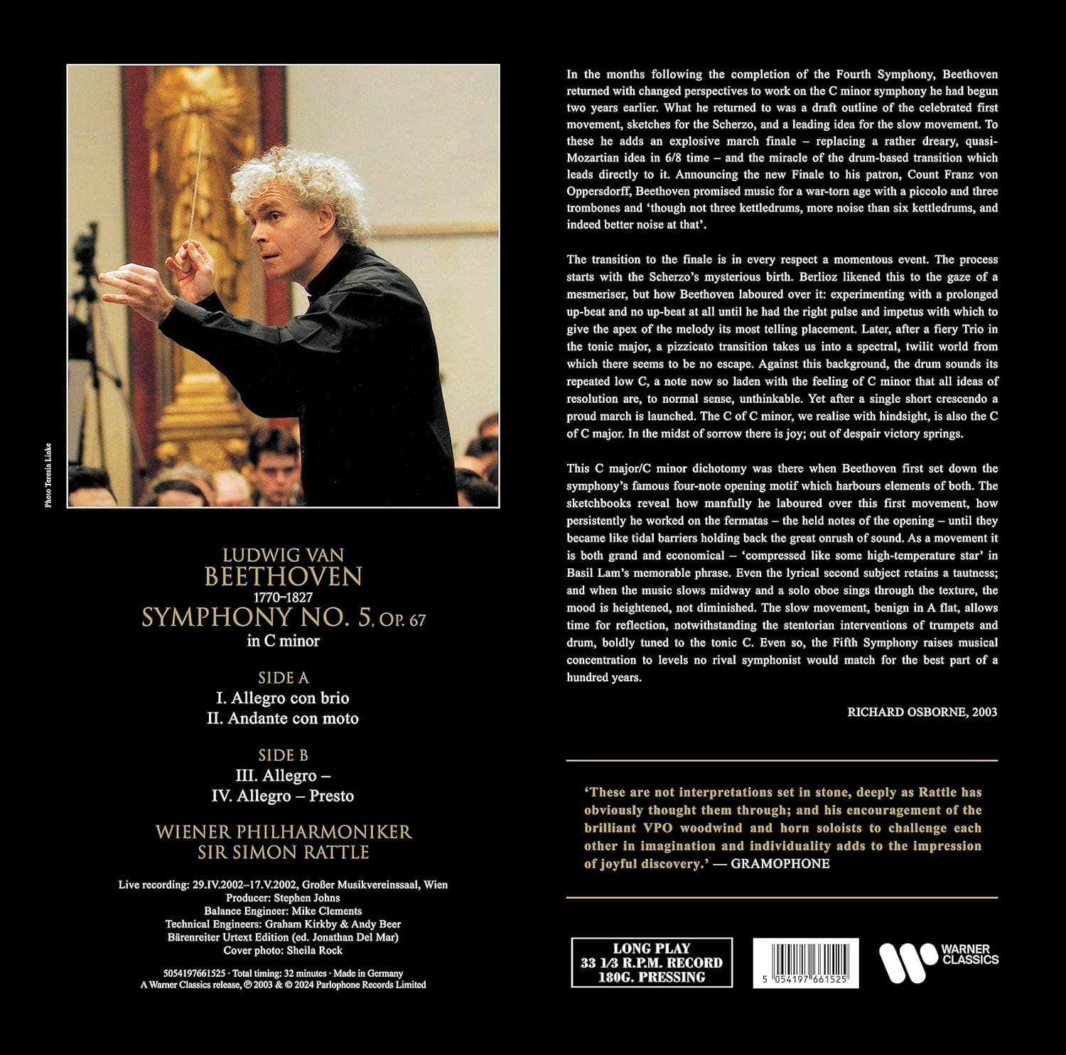 Beethoven: Symphony No.5 - Vinyl | Simon Rattle, Wiener Philharmoniker