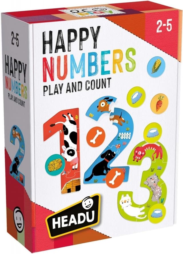 Puzzle 37 piese - Numere vesele | Headu