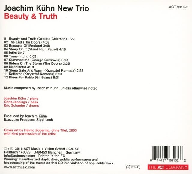 Beauty & Truth | Joachim Kuhn New Trio