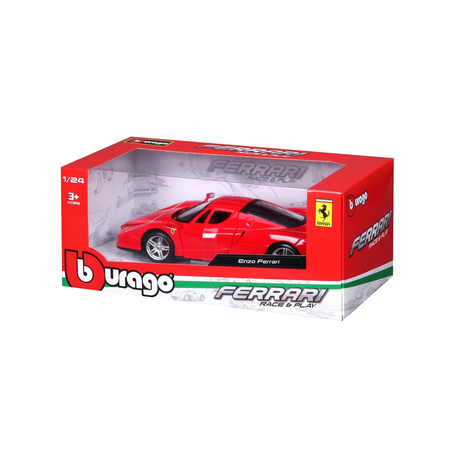 Masina - Ferrari Enzo, Scale 1:24 - Red | Bburago