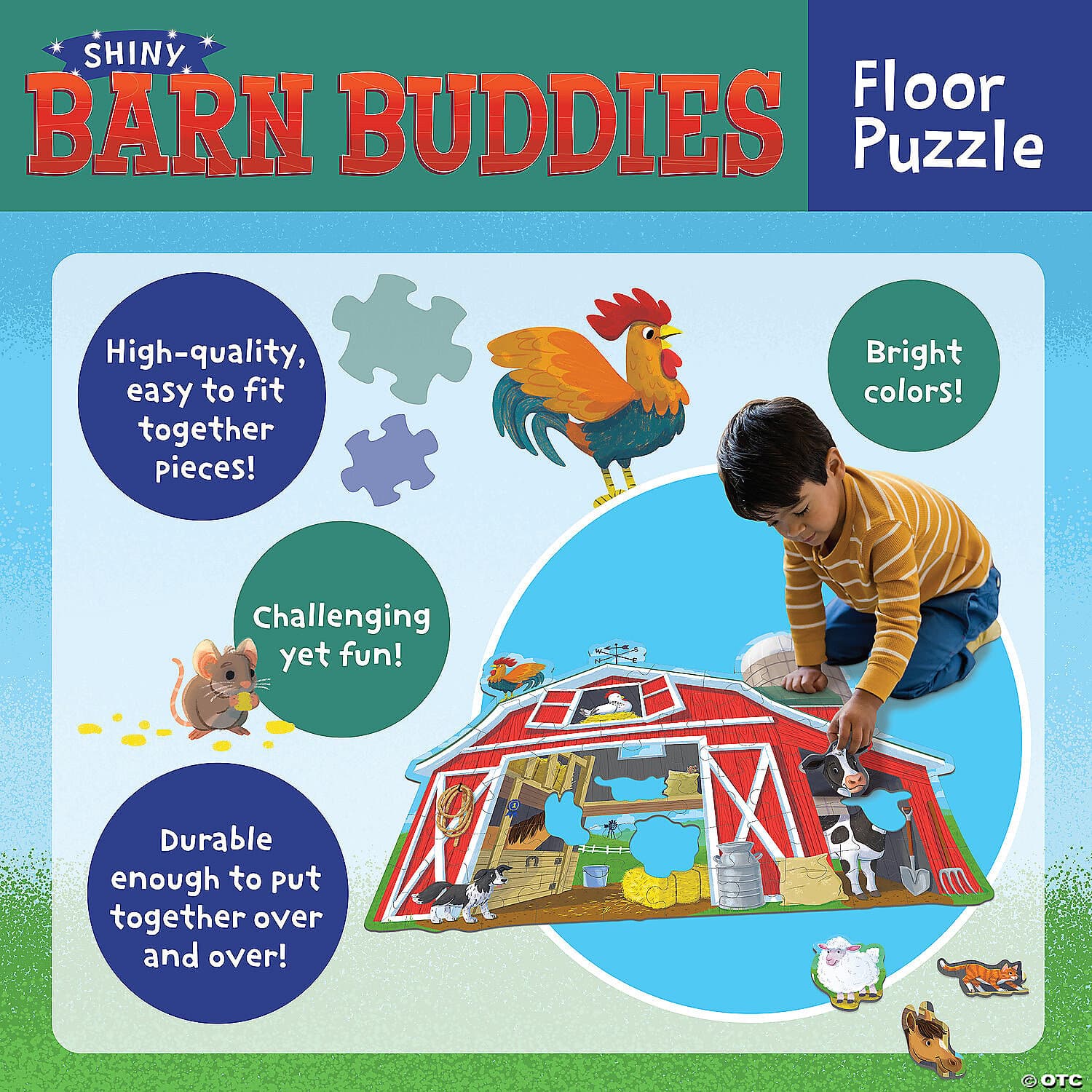 Puzzle - Floor Puzzle - Barn Buddies | Peaceable Kingdom