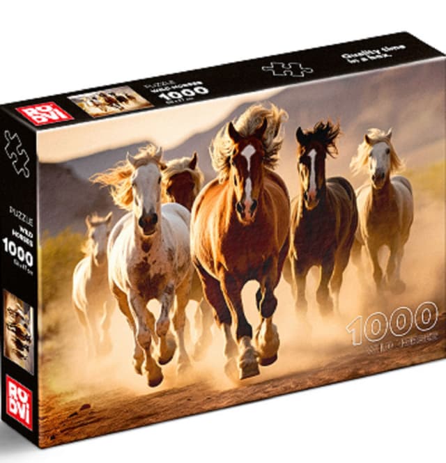 Puzzle 1000 piese - Wild Horses | ROOVI