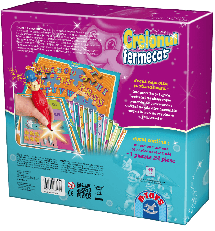 Joc interactiv - Creionul fermecat - Sa invatam alfabetul si numerele  | D-Toys