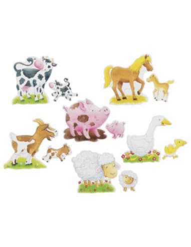 Puzzle 27 piese - Animale de ferma | Goki