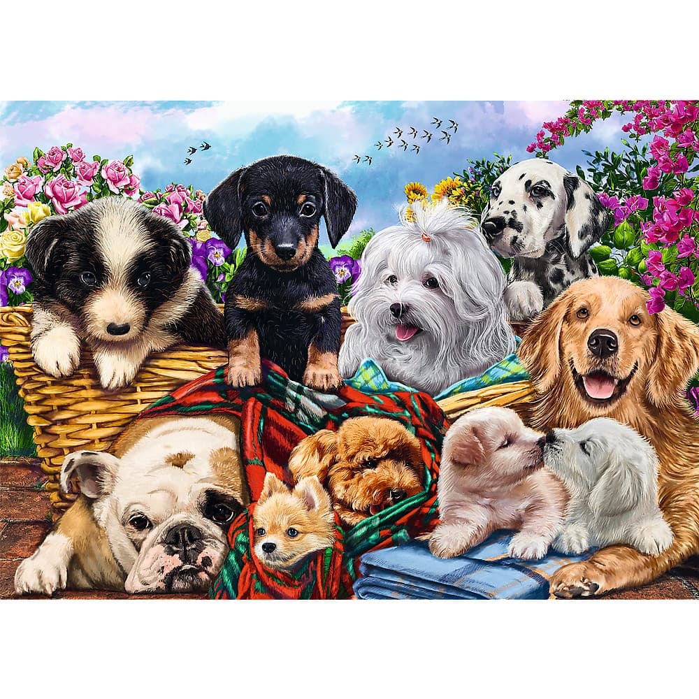Puzzle 500 piese - Lazy Doggies | Trefl