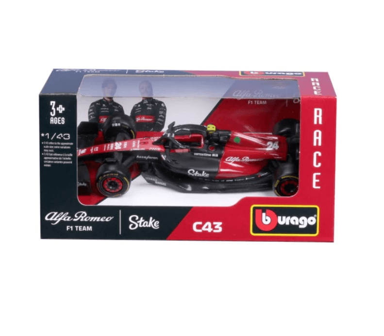 Masina - Alfa Romeo F1 Team Stake C43 #24 Zhou Guanyu 2023 | Bburago