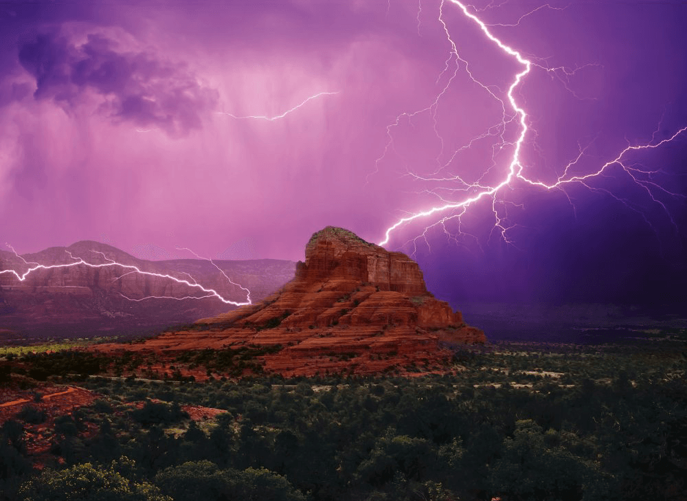 Puzzle 500 piese - Pink Thunderstorm Mood | Ravensburger