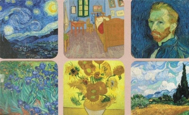 Suport pentru pahar - Van Gogh - mai multe modele  | Cartexpo