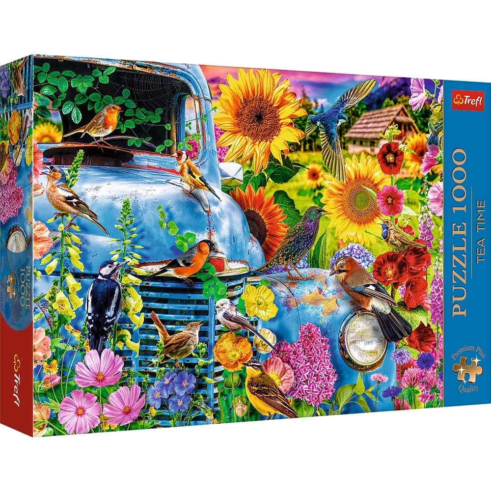 Puzzle 1000 piese - Tea Time - Viata la tara - Pasari cantatoare | Trefl