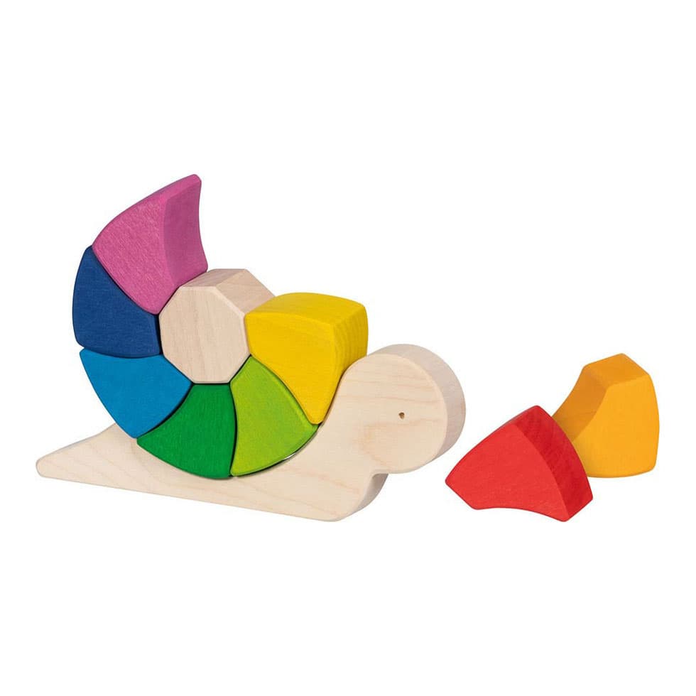 Set de constructie 10 piese - Melcul Paulina - Multicolor | Goki